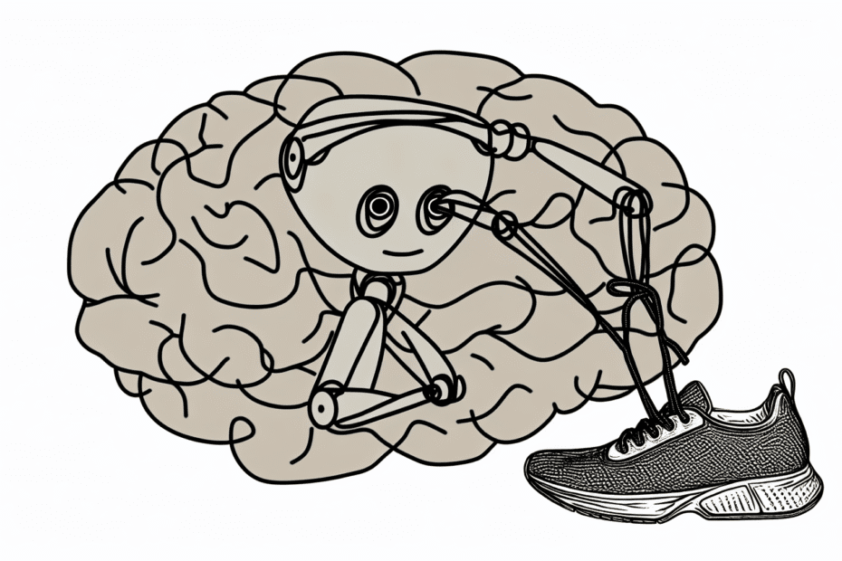 Google DeepMind robot shoelace AI