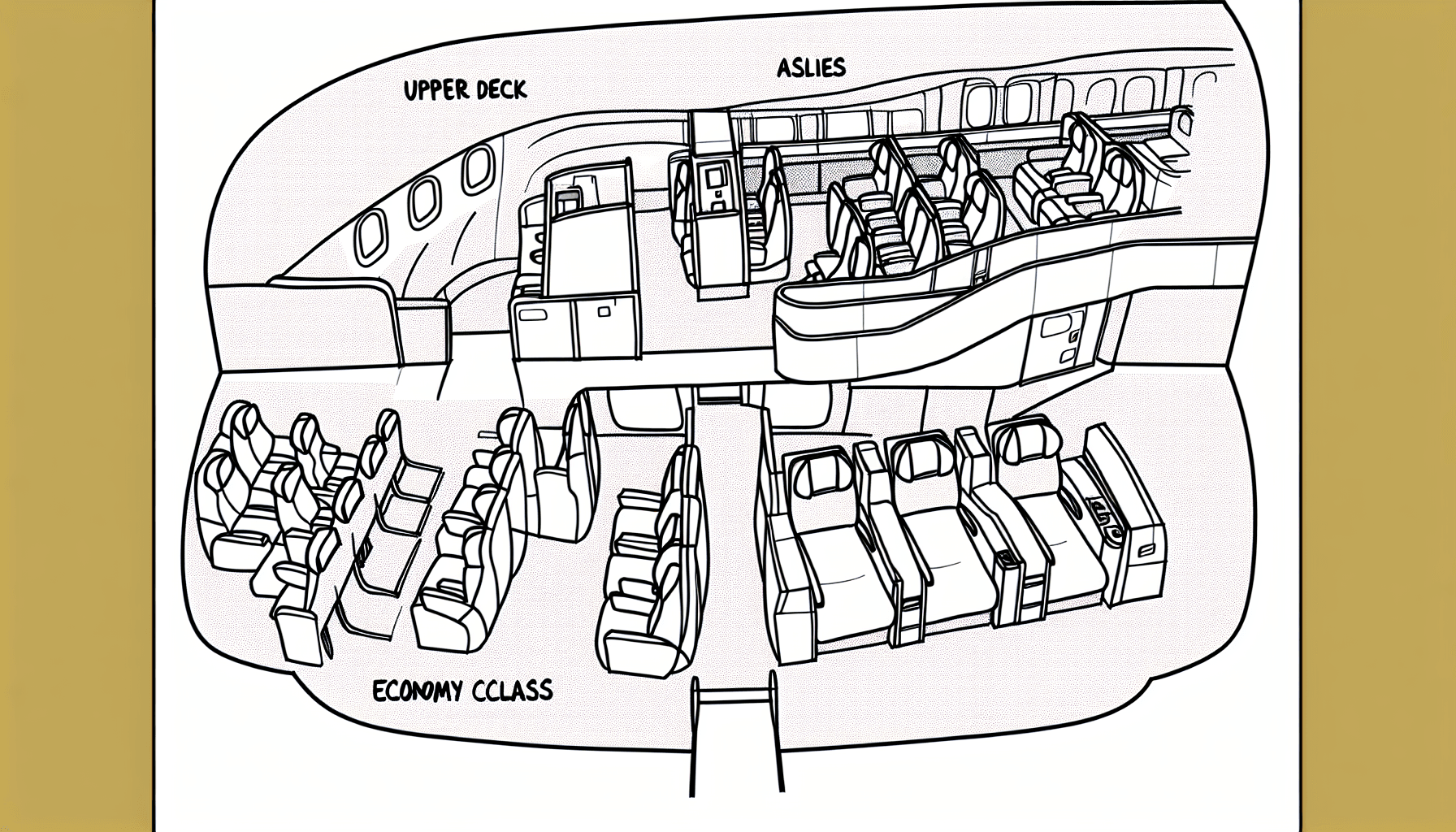 A380 economy upper deck