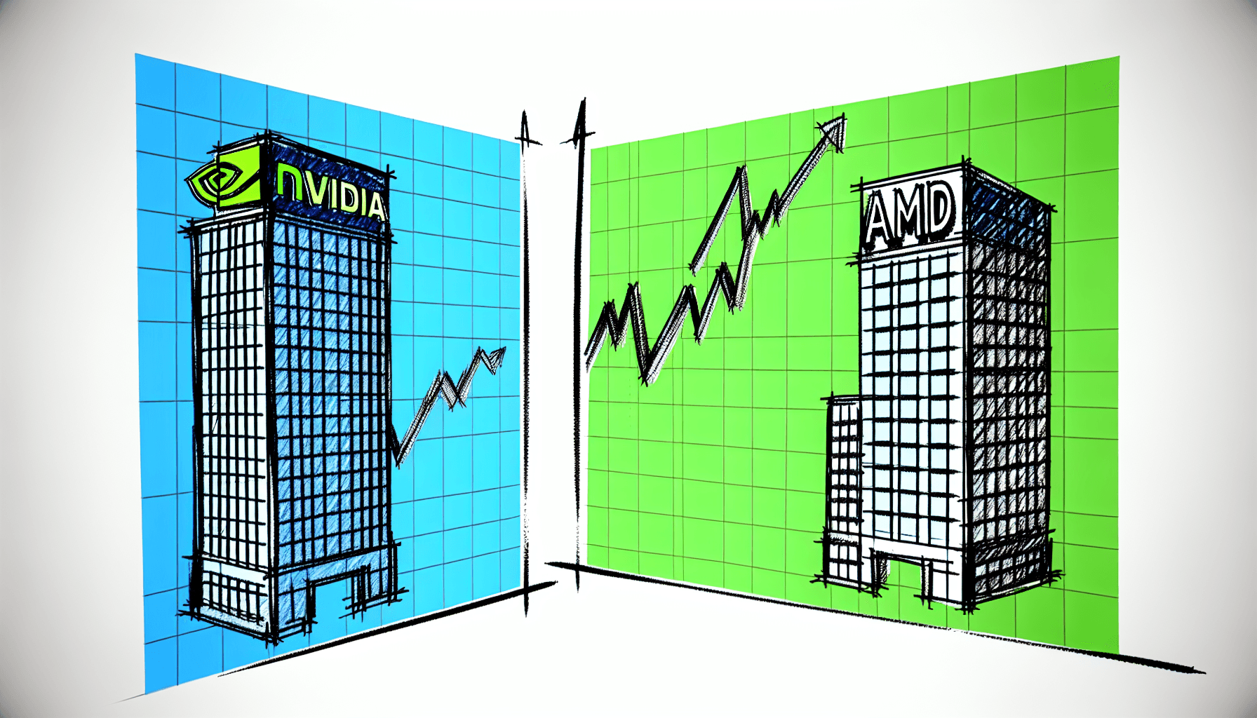Nvidia vs AMD AI stocks