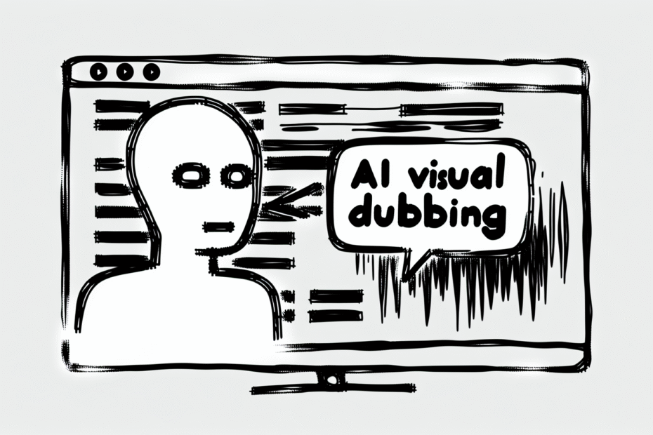 AI visual dubbing