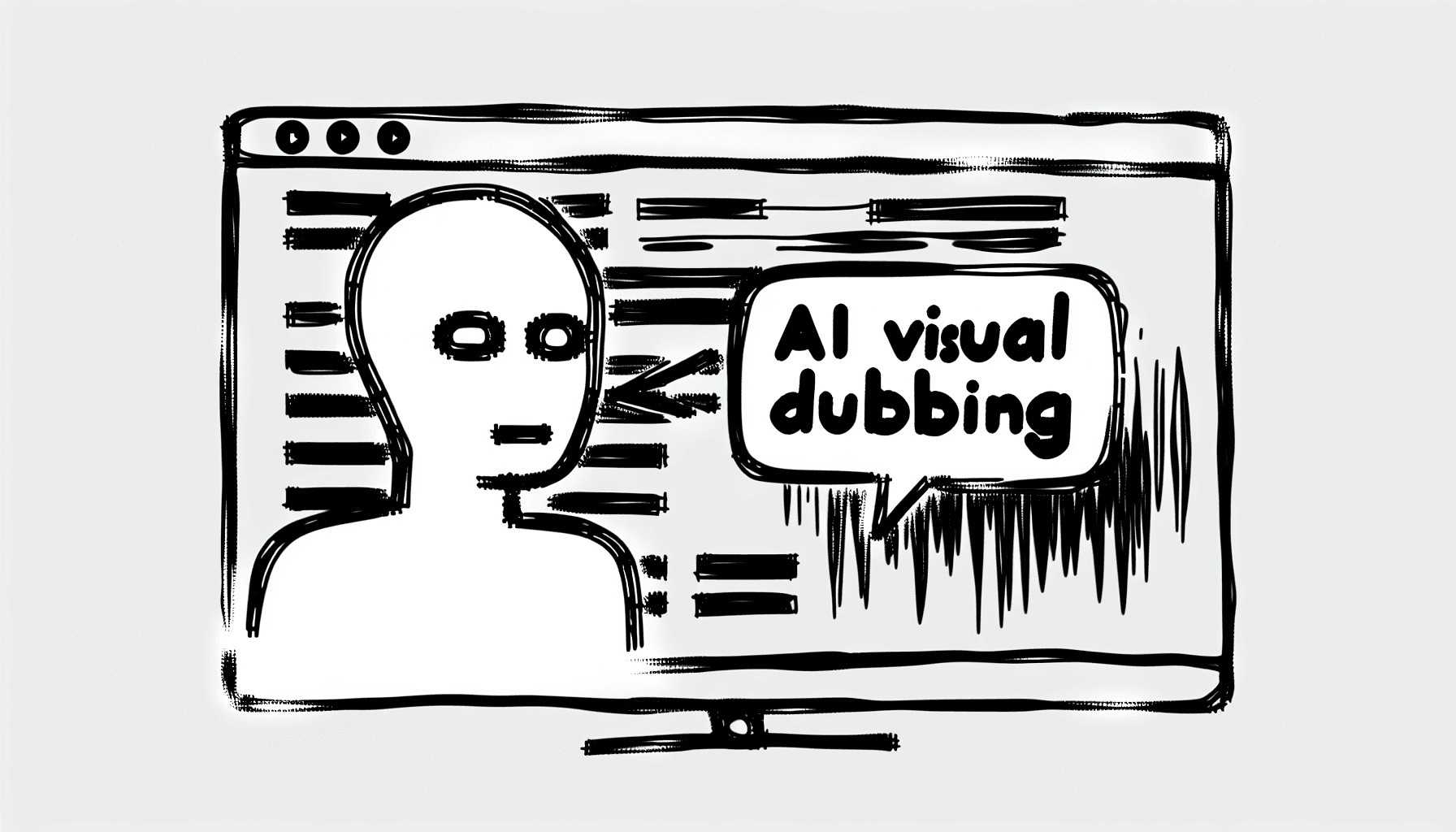 AI visual dubbing
