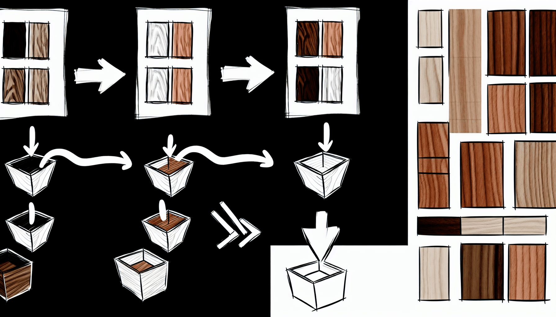 How to mix wood tones