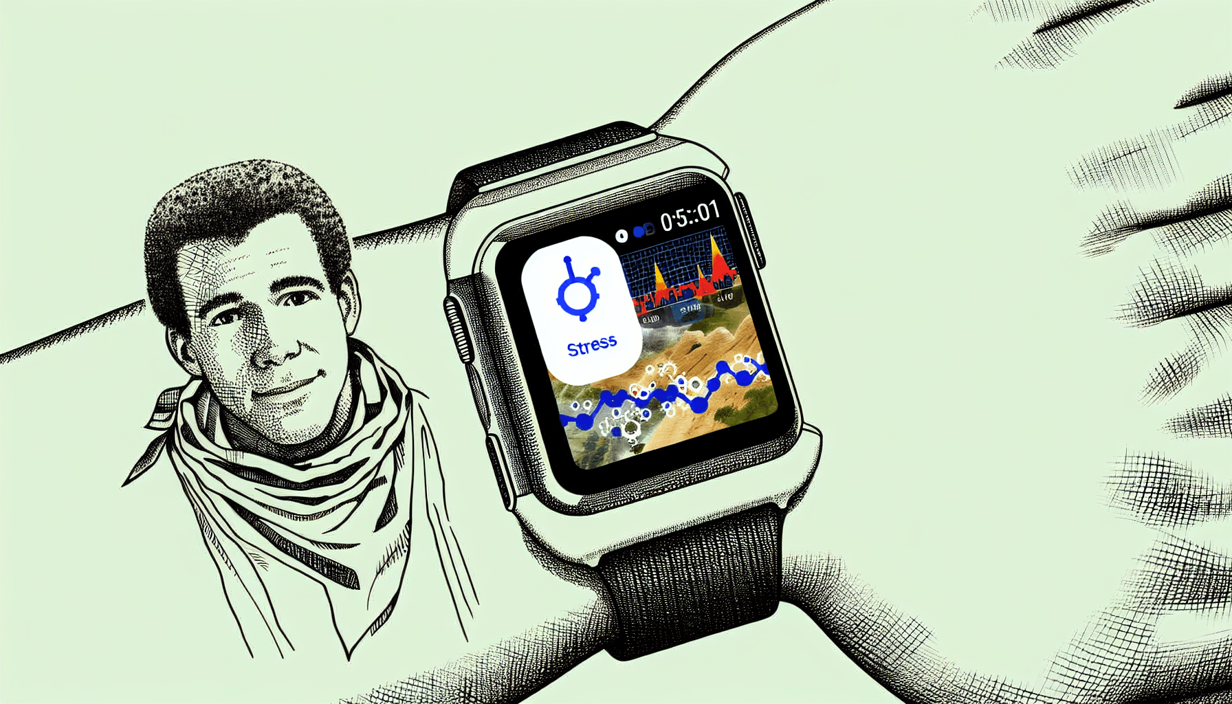 Smartwatch stress tracking