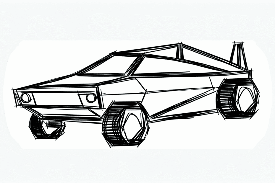 Cybertruck parody car