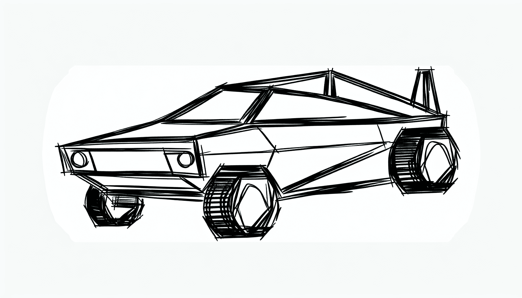 Cybertruck parody car